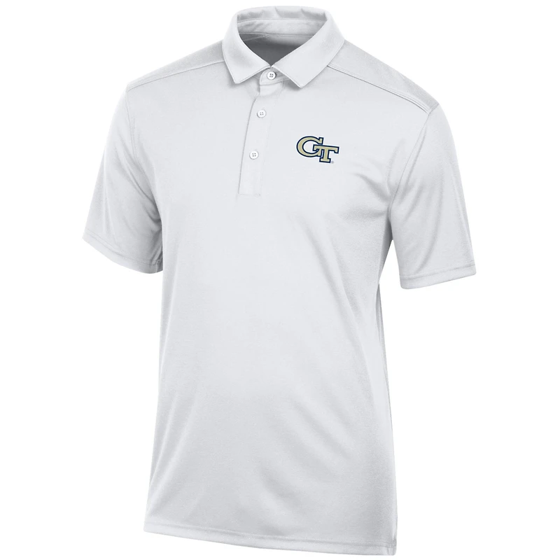 Polo classique jacquard blanc Georgia Tech Yellow Jackets pour homme