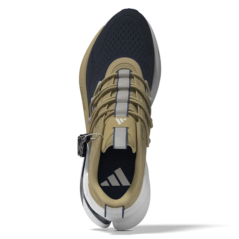 Chaussures unisexes adidas AlphaBoost V2 bleu marine/or Georgia Tech Yellow Jackets