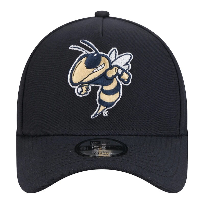 Casquette ajustable New Era 9FORTY Georgia Tech Yellow Jackets bleu marine pour jeunes