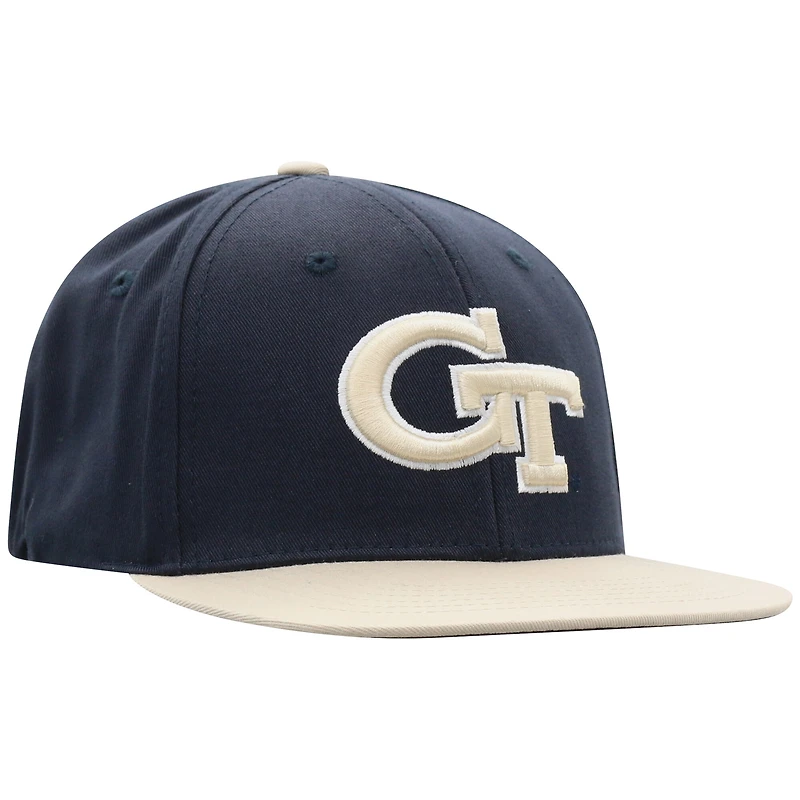 Youth Top of the World Navy Georgia Tech Yellow Jackets Victory Maverick Snapback Hat