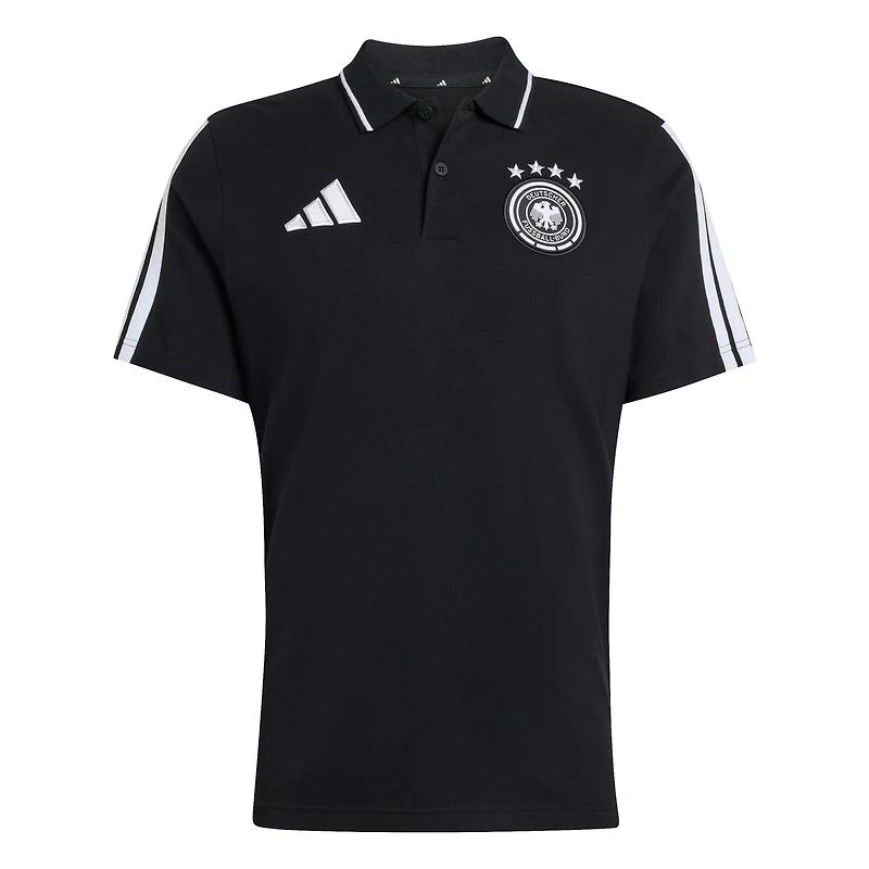 polo adidas noir de l'équipe nationale d'Allemagne Alphaskin