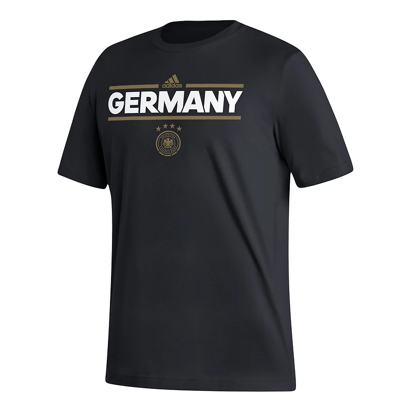 T-shirt Dassler de l'équipe nationale d'Allemagne adidas noir pour hommes
