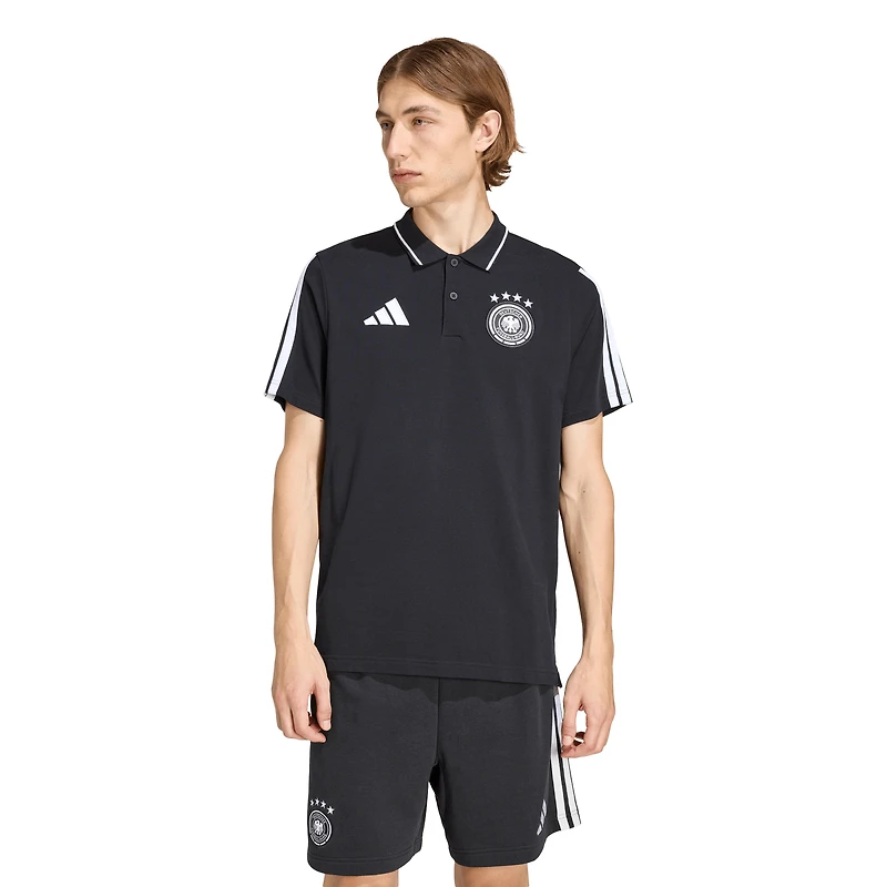 Polo Alphaskin noir adidas pour homme, équipe nationale d'Allemagne, FIFA x Coupe du Monde