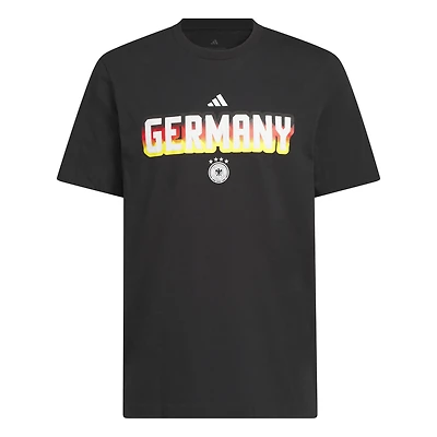 T-shirt adidas noir pour homme, équipe nationale d'Allemagne, logo Hook