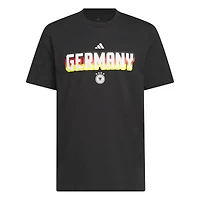 T-shirt adidas noir pour homme, équipe nationale d'Allemagne, logo Hook