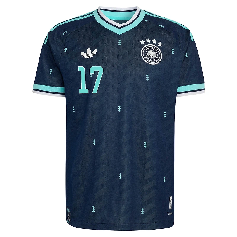 Men's adidas Florian Wirtz White Germany National Team 2026 Home Authentic Jersey