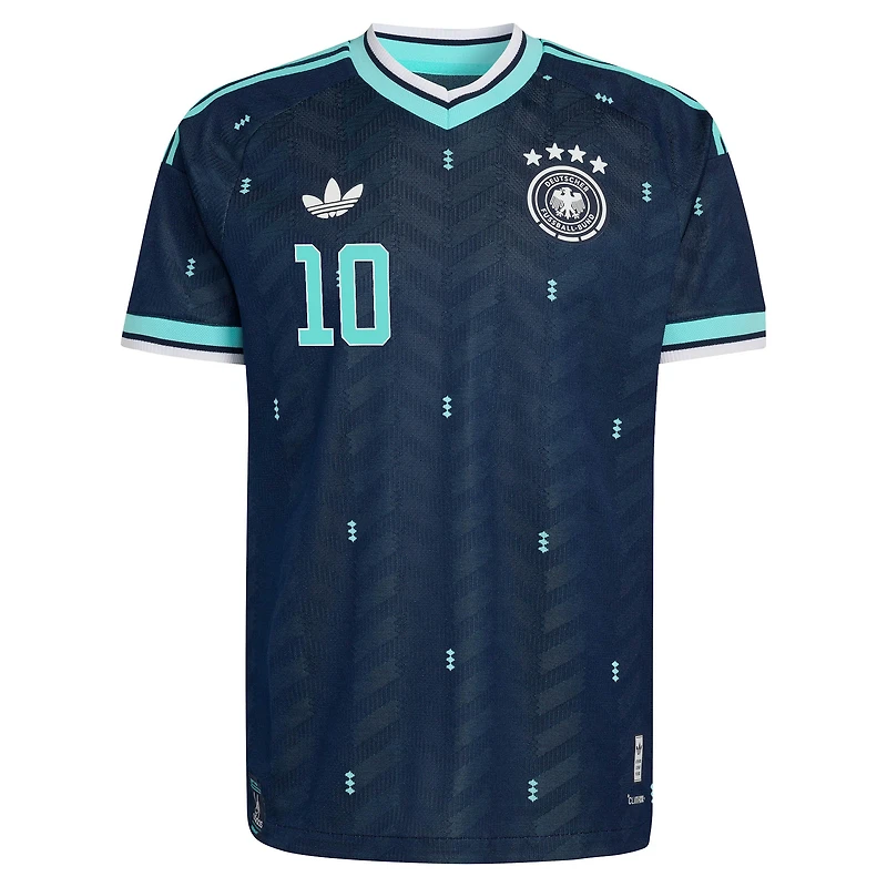 Maillot domicile authentique adidas Jamal Musiala blanc de l'équipe nationale d'Allemagne 2026