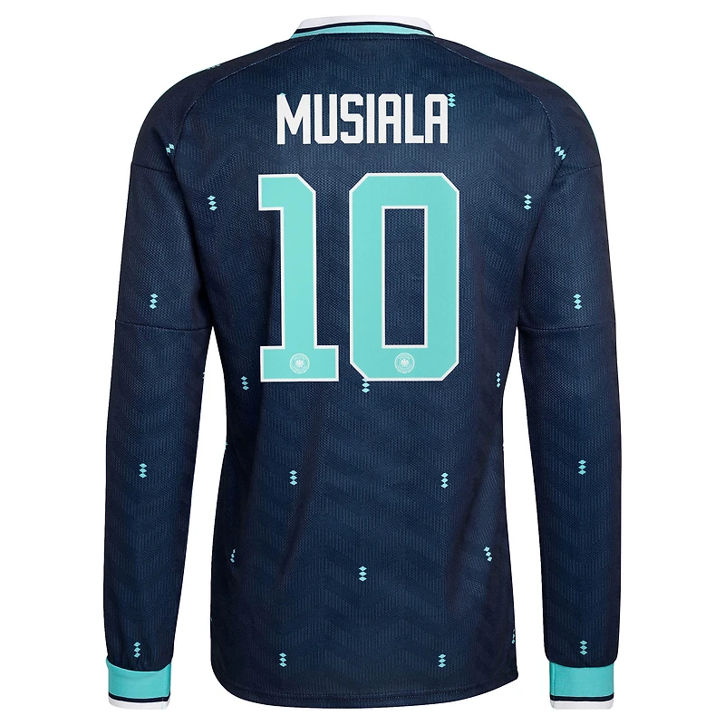 Men's adidas Jamal Musiala White Germany National Team 2026 Home Replica Long Sleeve Jersey