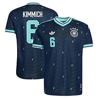 Maillot authentique extérieur adidas Joshua Kimmich bleu marine de l'équipe nationale d'Allemagne 2026 pour homme