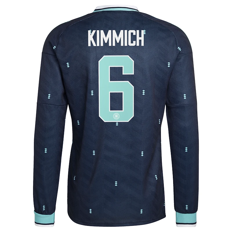 Men's adidas Joshua Kimmich Navy Germany National Team 2026 Away Replica Long Sleeve Jersey