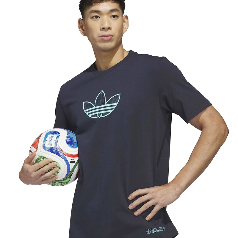 Maillot extérieur adidas bleu marine de l'équipe nationale d'Allemagne 2026 pour homme