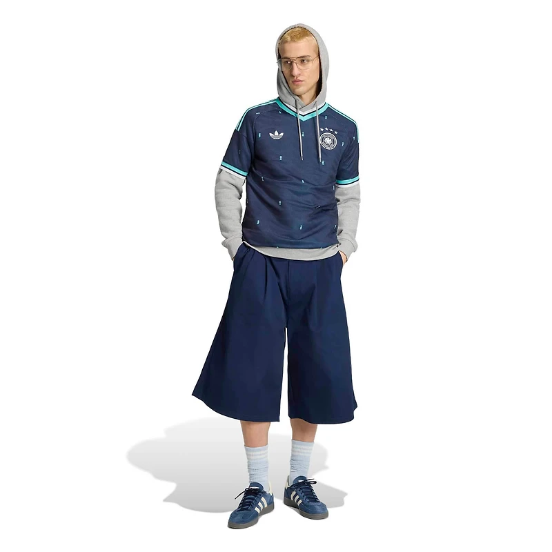 Maillot réplique extérieur adidas bleu marine de l'équipe nationale d'Allemagne 2026 pour homme