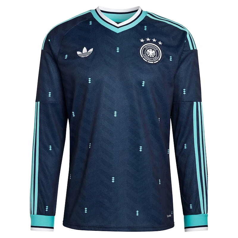Men's adidas White Germany National Team 2026 Home Replica Long Sleeve Jersey
