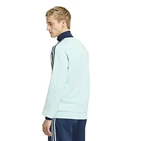 Veste de survêtement zippée adidas Originals turquoise pour homme, modèle Allemagne National Team.