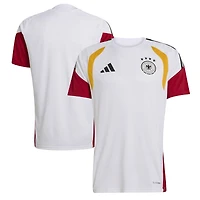 Maillot d'entraînement extérieur blanc adidas pour homme, équipe nationale d'Allemagne 2026