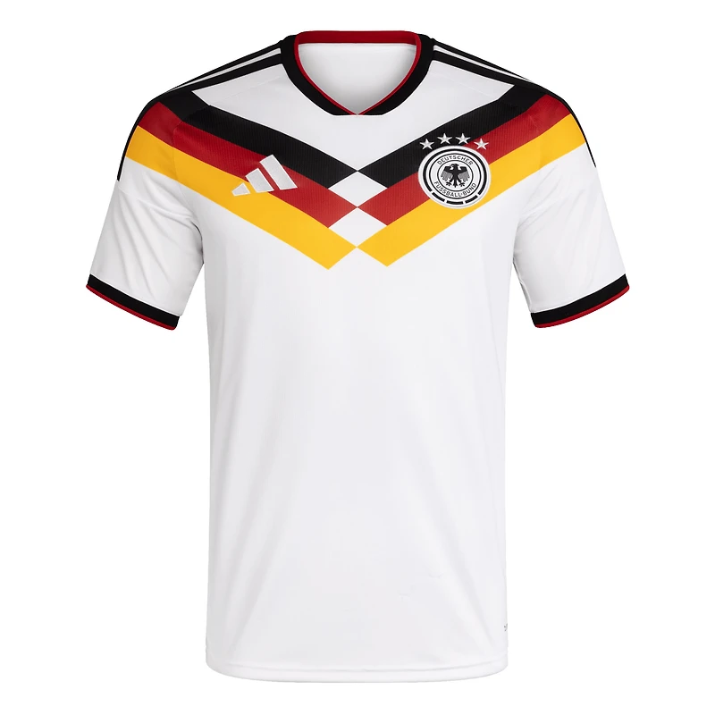Maillot domicile réplique blanc adidas de l'équipe nationale d'Allemagne pour la Coupe du Monde FIFA 2026