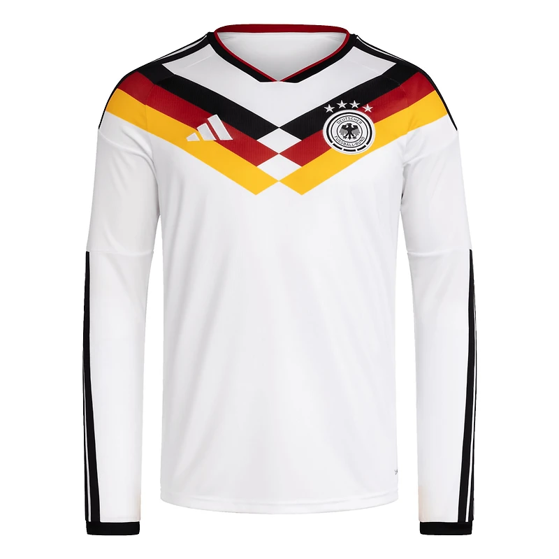 Men's adidas White Germany National Team FIFA x World Cup 2026 Home Replica Long Sleeve Jersey