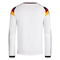 Maillot domicile réplique à manches longues adidas blanc de l'équipe nationale d'Allemagne pour la Coupe du Monde FIFA 2026