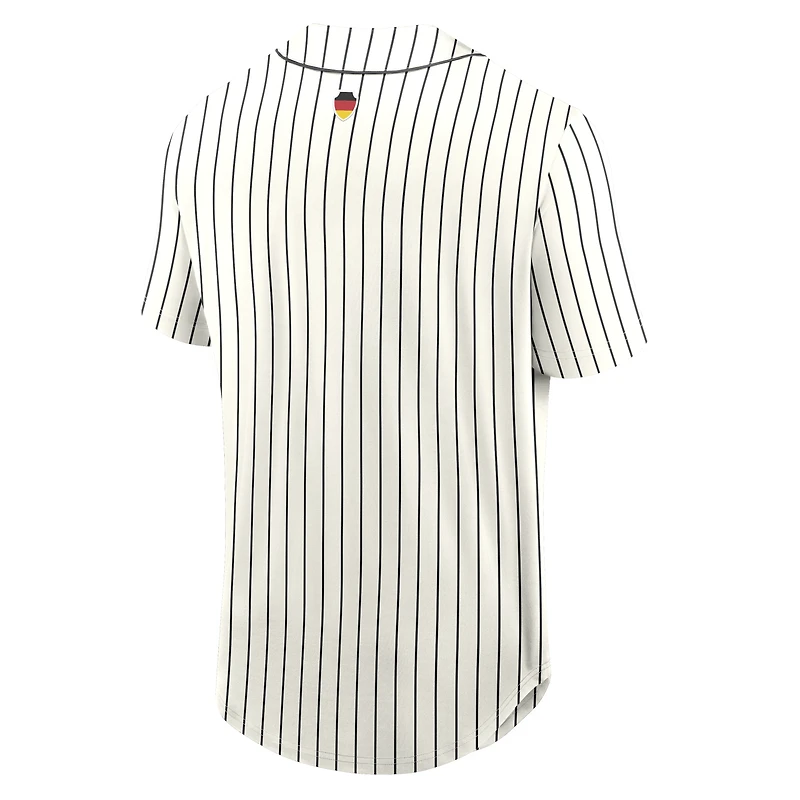 Maillot de baseball oversize crème l'équipe nationale d'Allemagne pour homme (Fanatics)