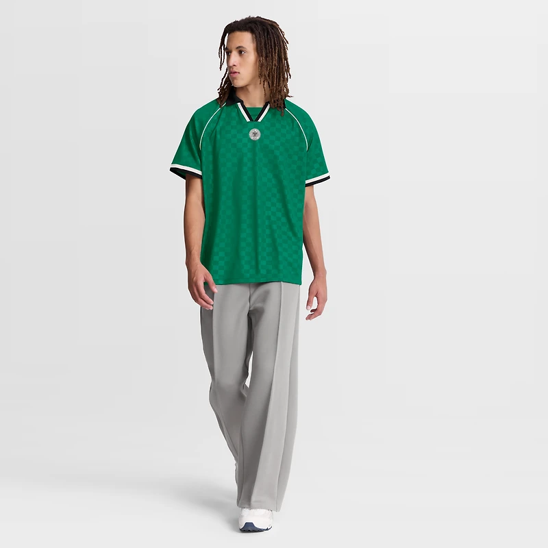 Maillot de mode rétro raglan à col en V l'équipe nationale d'Allemagne, vert Fanatics, pour homme
