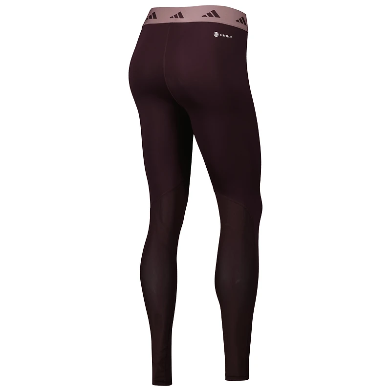 Women's adidas Maroon Germany National Team DNA AEROREADY Tights