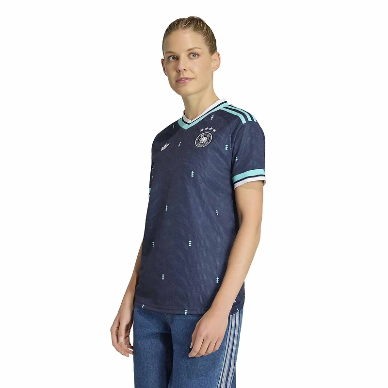 Maillot réplique extérieur adidas bleu marine de l'équipe nationale d'Allemagne pour femmes (2026)