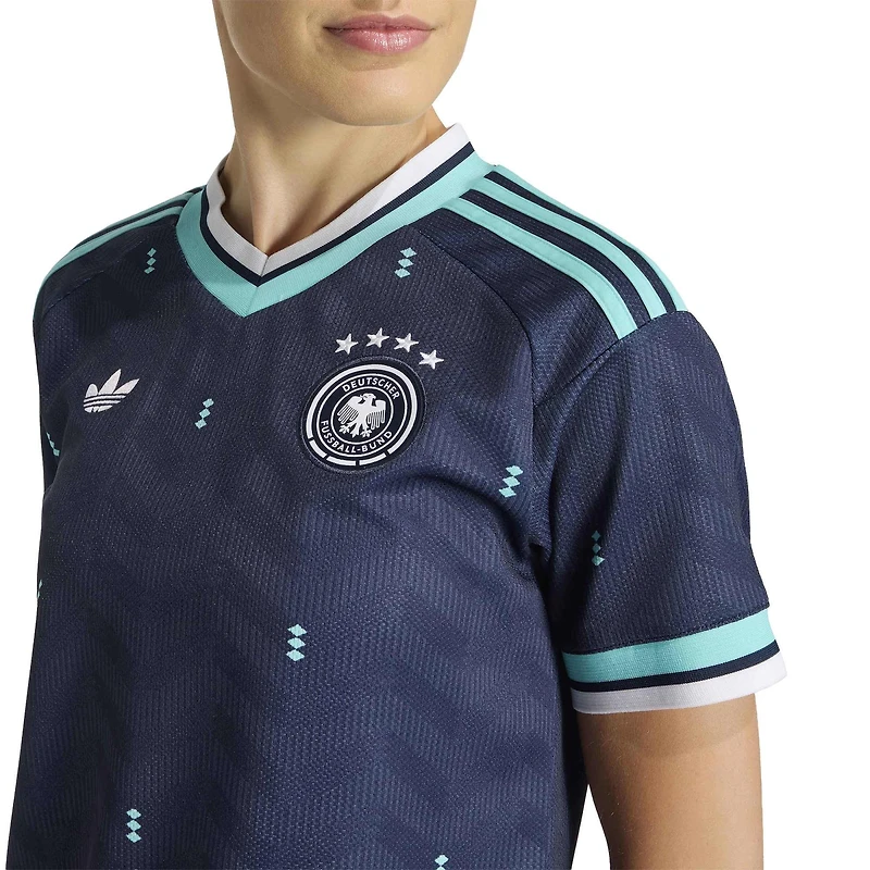 Maillot réplique extérieur adidas bleu marine de l'équipe nationale d'Allemagne pour femmes (2026)