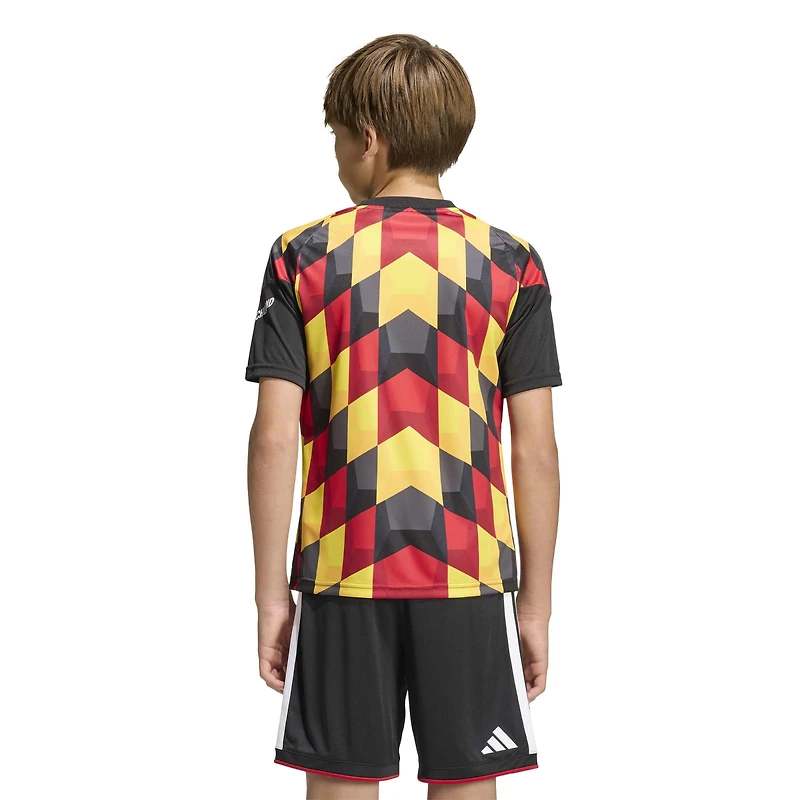 Maillot d'avant-match adidas Turquoise pour jeunes de l'équipe nationale d'Allemagne 2026