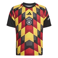 Maillot d'avant-match adidas Turquoise pour jeunes de l'équipe nationale d'Allemagne 2026