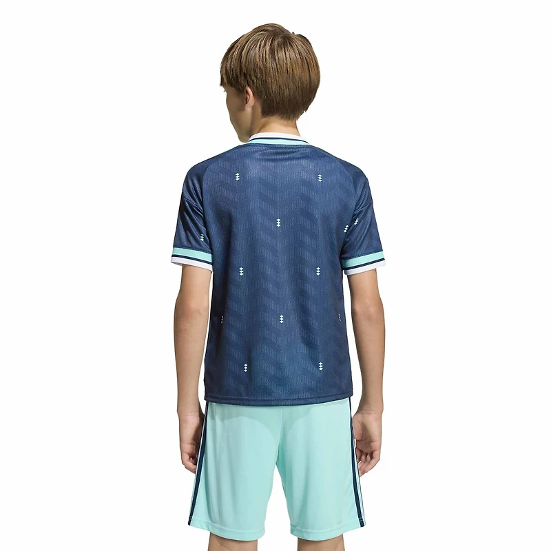 Maillot réplique extérieur adidas bleu marine de l'équipe nationale d'Allemagne pour jeunes (2026)