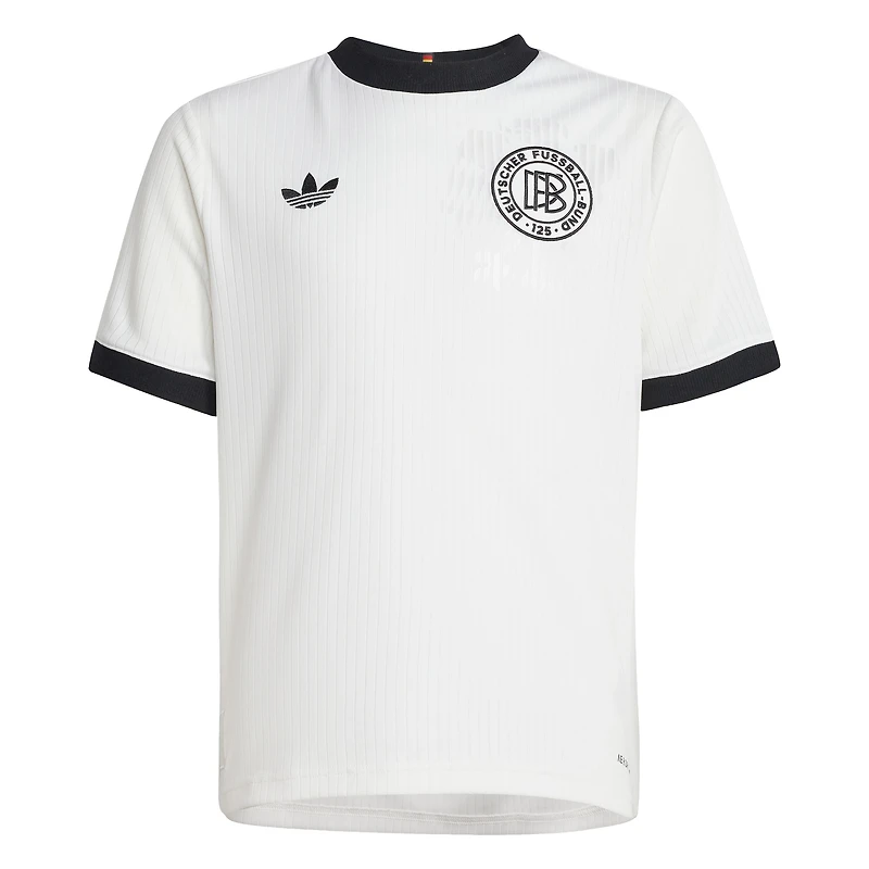 Maillot réplique blanc de l'équipe nationale allemande pour jeunes adidas Originals le 125e anniversaire