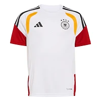 Maillot d'entraînement blanc adidas pour jeunes de l'équipe nationale d'Allemagne FIFA x Coupe du Monde 2026