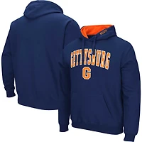 Sweat à capuche Colosseum Navy Gettysburg Bullets Arch & Logo pour homme