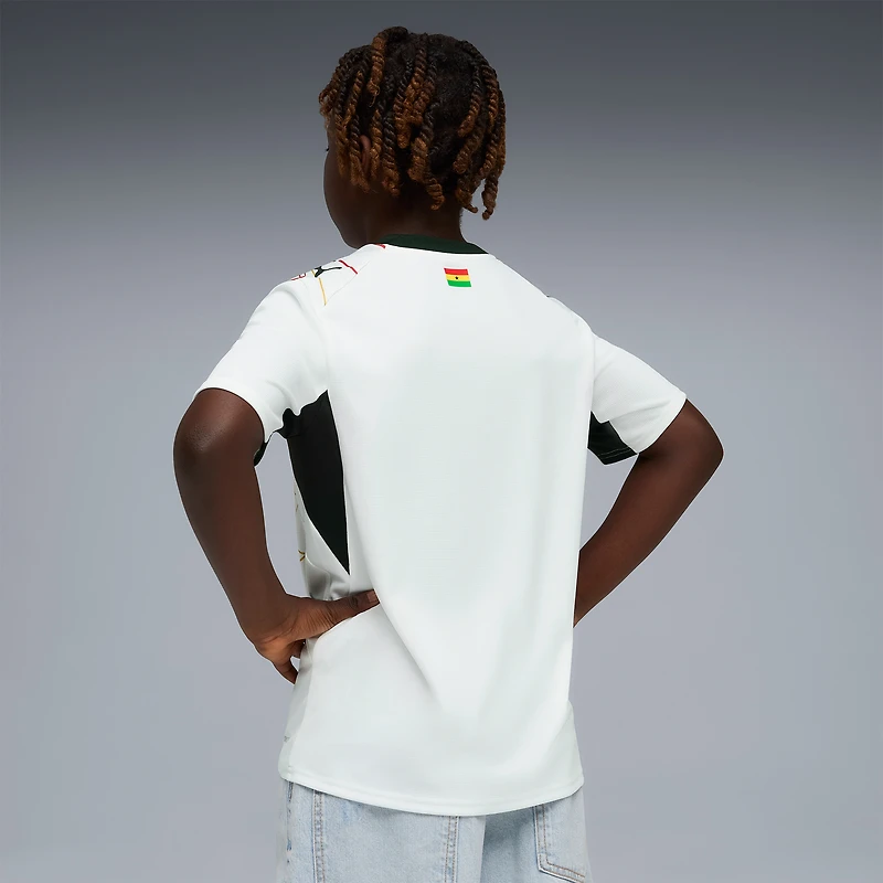 Maillot réplique domicile Puma blanc de l'équipe nationale du Ghana pour jeunes (2026)
