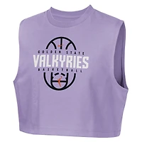 Girls Youth Nike Violet Golden State Valkyries 2026 Authentic Practice Sleeveless Cropped T-Shirt