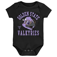 Infant Outerstuff Black Golden State Valkyries Shout Out Bodysuit