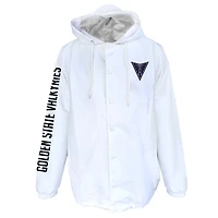 Veste en nylon à boutons-pression Fanatics White Golden State Valkyries pour homme