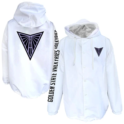 Men's Fanatics  White Golden State Valkyries Logo Full-Snap Nylon Jacket