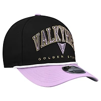 Casquette ajustable New Era Eclipse Black Golden State Valkyries Bold Arch COOLERA 9FORTY A-Frame M-Crown pour homme