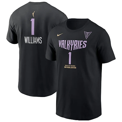 Men's Nike Gabby Williams Black Golden State Valkyries Name & Number Rebel Edition T-Shirt