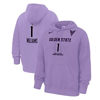 Men's Nike Gabby Williams Lavender Golden State Valkyries Explorer Edition Name & Number Hoodie