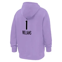 Sweat à capuche Nike Gabby Williams Lavender Golden State Valkyries Explorer Edition pour homme, avec nom et numéro