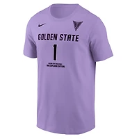 Men's Nike Gabby Williams Lavender Golden State Valkyries Explorer Edition Name & Number T-Shirt