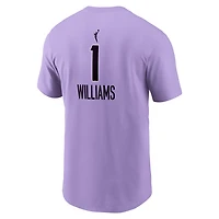 Men's Nike Gabby Williams Lavender Golden State Valkyries Explorer Edition Name & Number T-Shirt