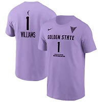 Men's Nike Gabby Williams Lavender Golden State Valkyries Explorer Edition Name & Number T-Shirt