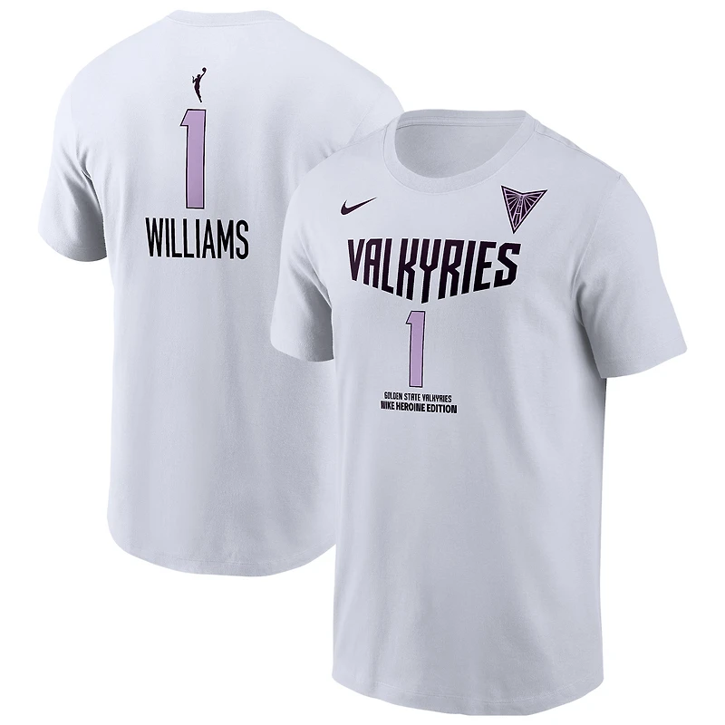 Men's Nike Gabby Williams White Golden State Valkyries Name & Number Heroine Edition T-Shirt