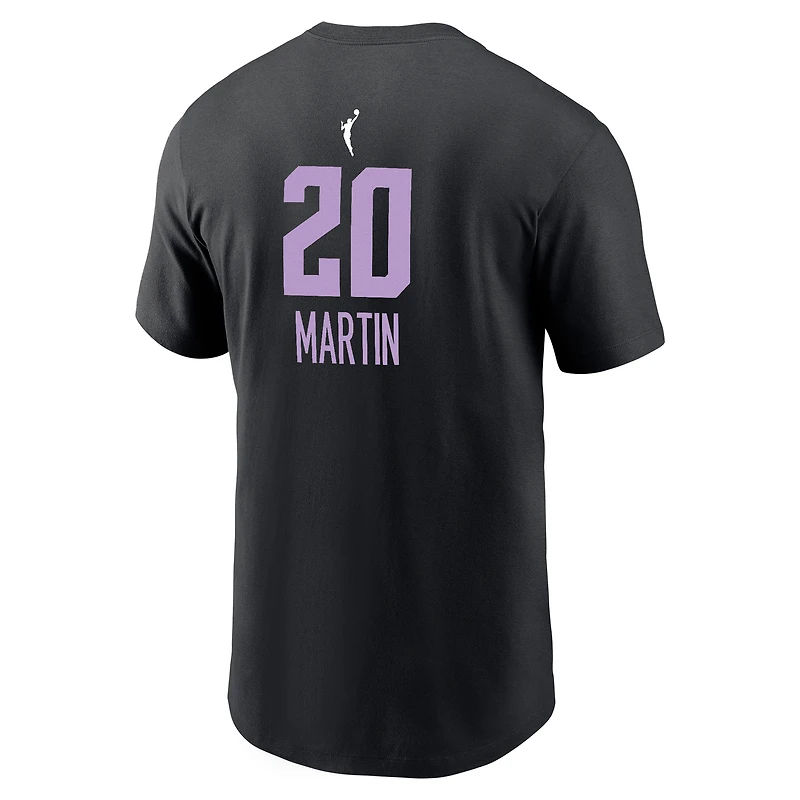 Men's Nike Kate Martin Eclipse Black Golden State Valkyries Explorer Edition Name & Number T-Shirt
