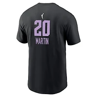 Men's Nike Kate Martin Eclipse Black Golden State Valkyries Explorer Edition Name & Number T-Shirt