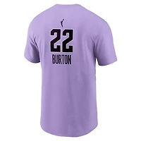Men's Nike Veronica Burton Lavender Golden State Valkyries Explorer Edition Name & Number T-Shirt
