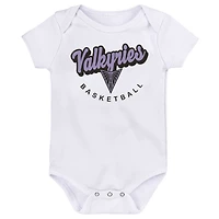 Newborn & Infant Outerstuff  White Golden State Valkyries Aim Bodysuit